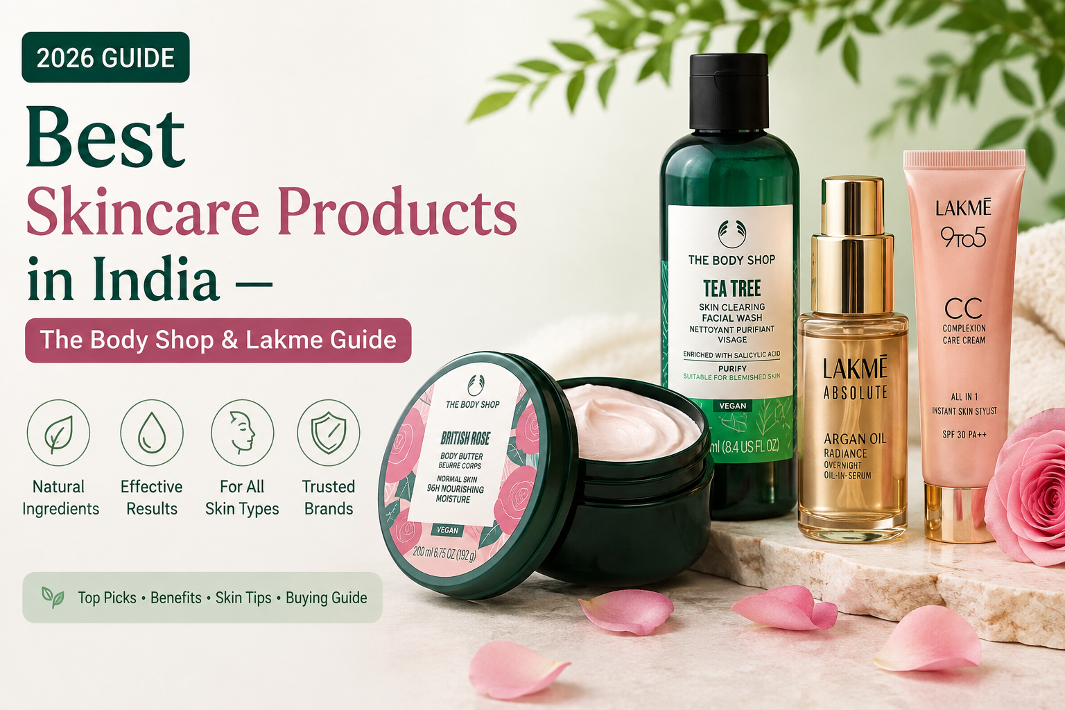 Best Skincare Products in India — The Body Shop & Lakme Guide [2026]