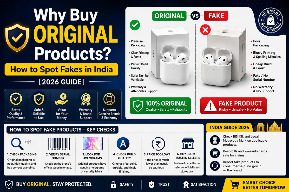 Why Buy Original Products? How to Spot Fakes in India [2026 Guide]