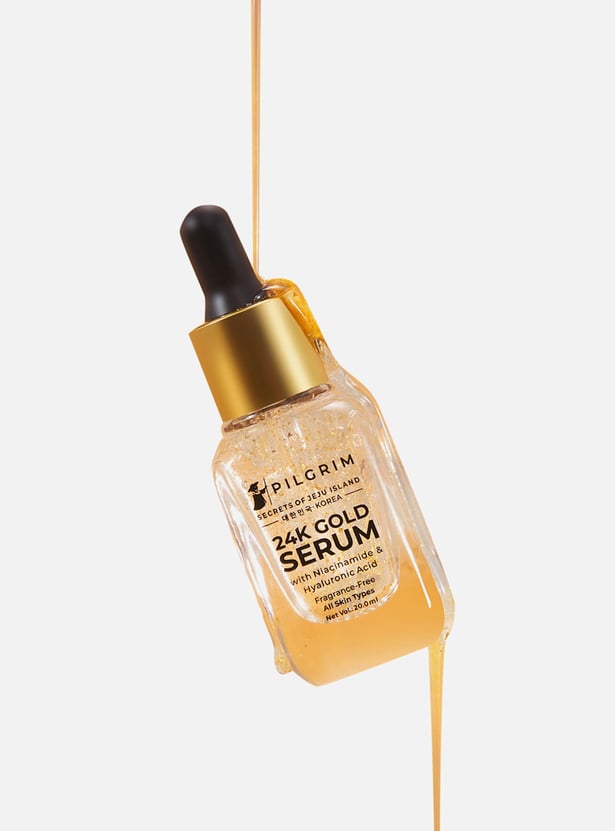 Pilgrim 24K Gold Serum 20ml | Brightening Face Serum - Buy online in Vizag